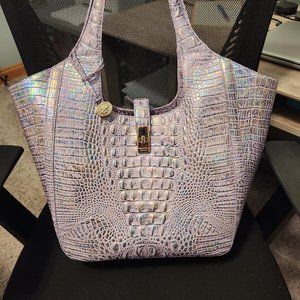 Brahmin violet wonderland large handbag